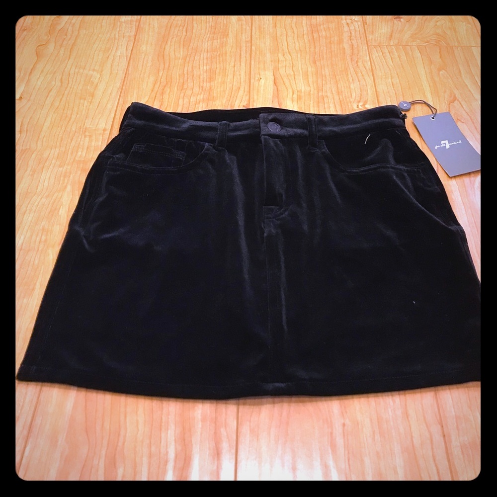 7 For all mankind velvet GIRLS miniskirt size 14